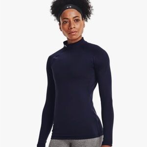 Under Armour Navy Cold Gear Long Sleeve Mock Neck